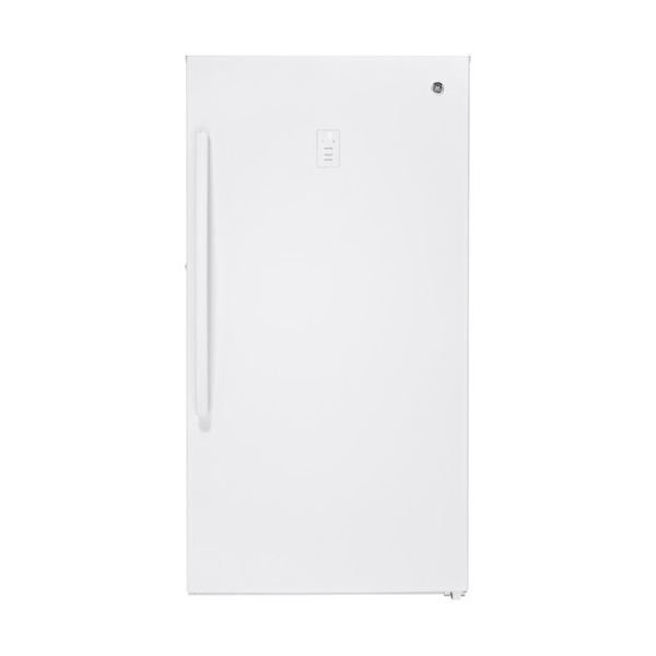 GE - 17.3 Cu. Ft. Frost-Free Upright Freezer - White