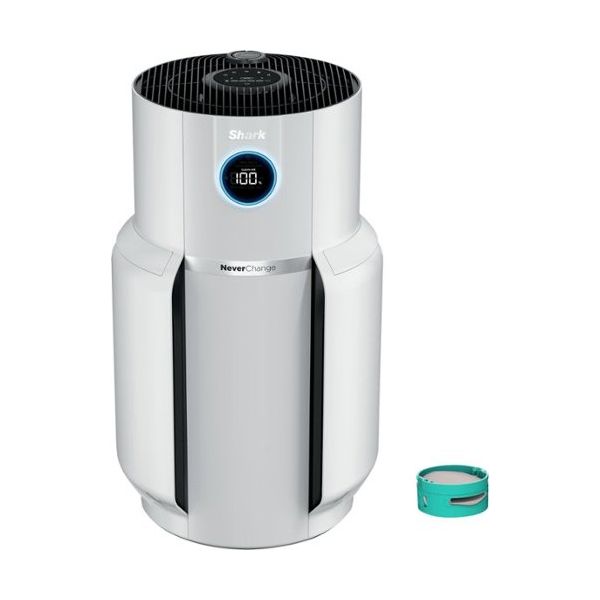 Shark - NeverChange Air Purifier MAX, 5-Year Filter Life, 1400 sq. Ft - White