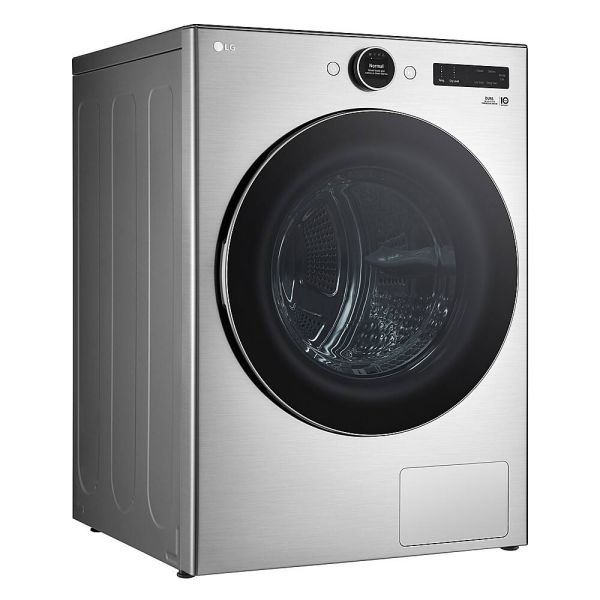 LG - 7.8 Cu. Ft. Stackable Smart Electric Dryer with Ventless Heat Pump Technology - Graphite Steel