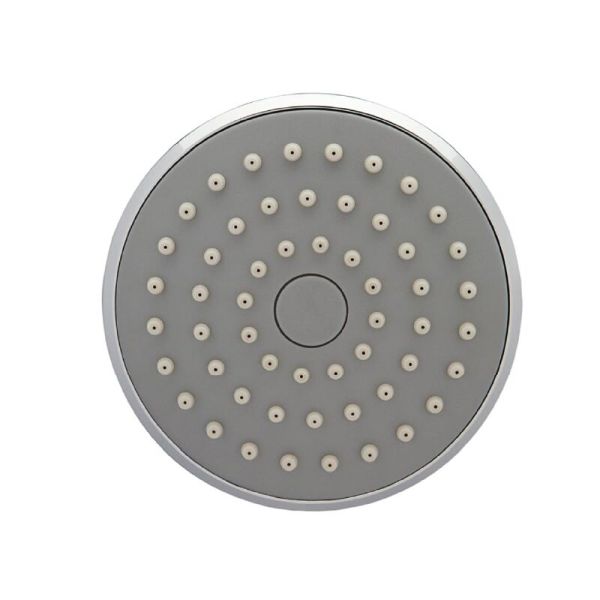 A front view of the High Pressure Shower Head ShowerShart that is great and shows all of the holes of the showerhead on a white background
